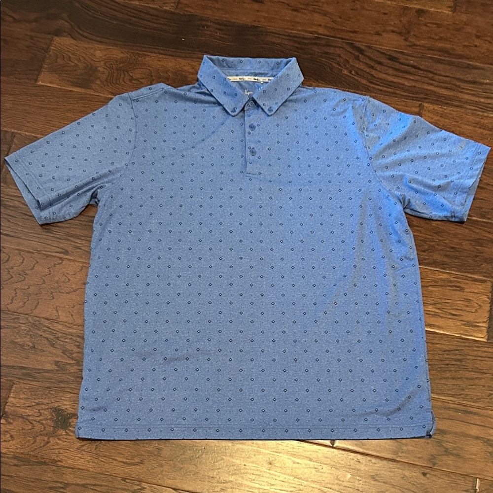 Walter Hagen Men's Blue Polo Golf Shirt